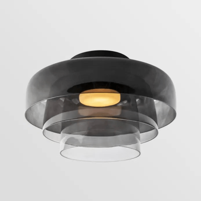 Skandinavisk Glas Loftlampe – Moderne Design med Tre-farvet LED til Stue eller Spisestue