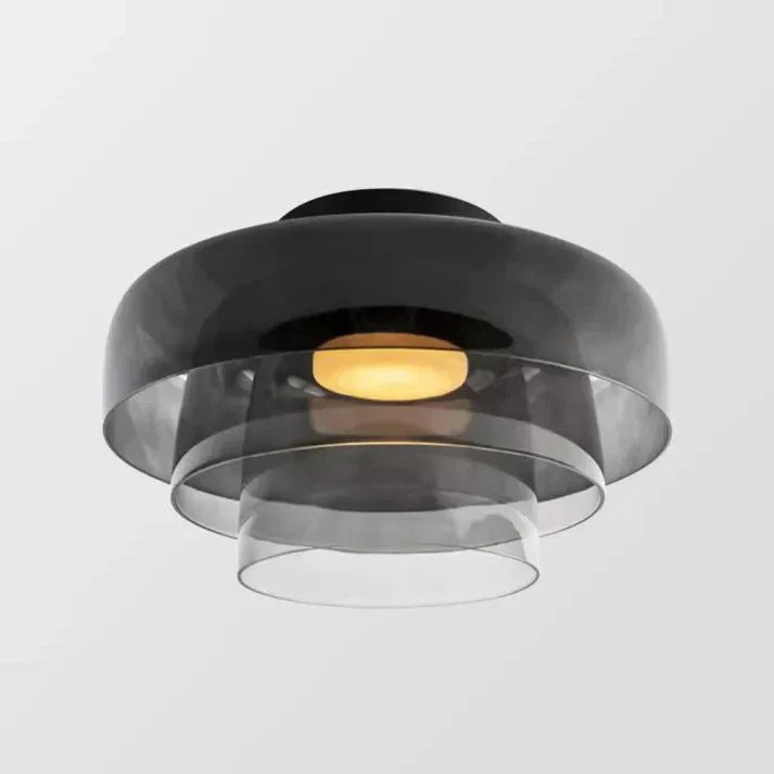 Skandinavisk Glas Loftlampe – Moderne Design med Tre-farvet LED til Stue eller Spisestue