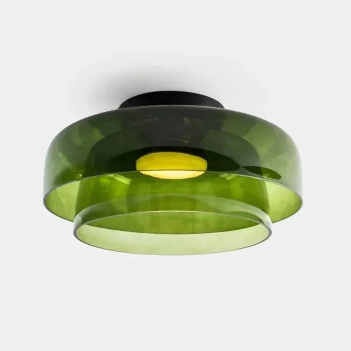 Skandinavisk Glas Loftlampe – Moderne Design med Tre-farvet LED til Stue eller Spisestue