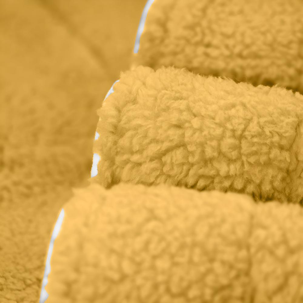 Sherpa Badekåbe – Koral Fleece, Unisex med Skulderkrave og Lommer til Hjemmebrug