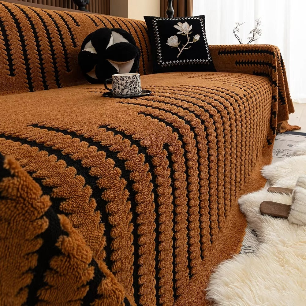 Plys Sofa Betræk – Mikrofiber, Vintage Polstret Design til Sofa eller Kærlighedssæde i Flere Farver