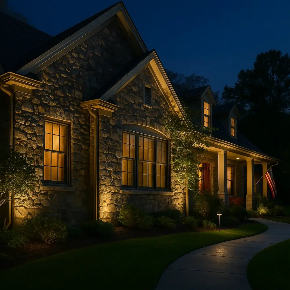 Solar-Powered Garden Spotlights – Multicolor, Adjustable Design for Garden, Patio, or Driveway