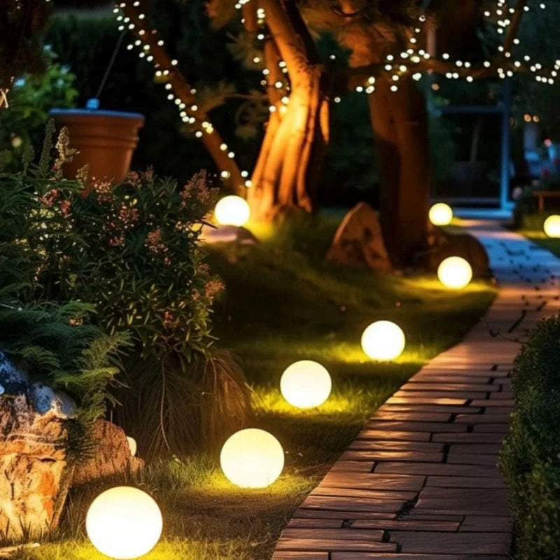 Spherical Garden Lamp – Weatherproof, 16 Colors with Remote Control for Outdoor and Indoor Decoration