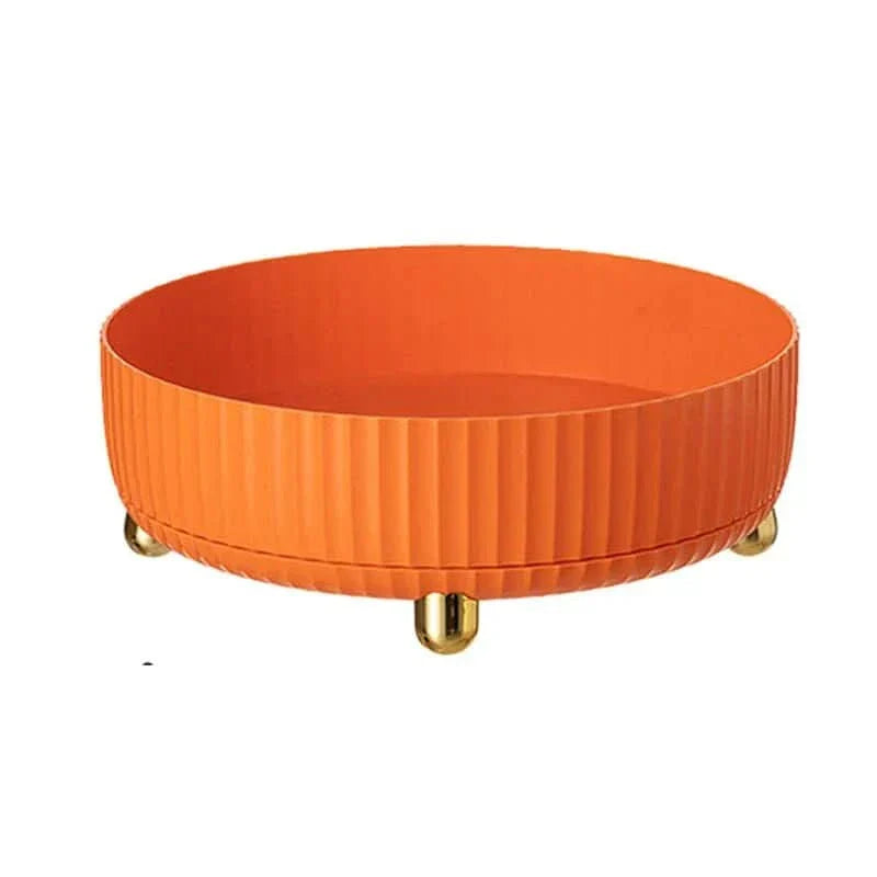 360° draaibare organizer – wit plastic, ruimtebesparende organizer voor in de keuken, badkamer of op kantoor