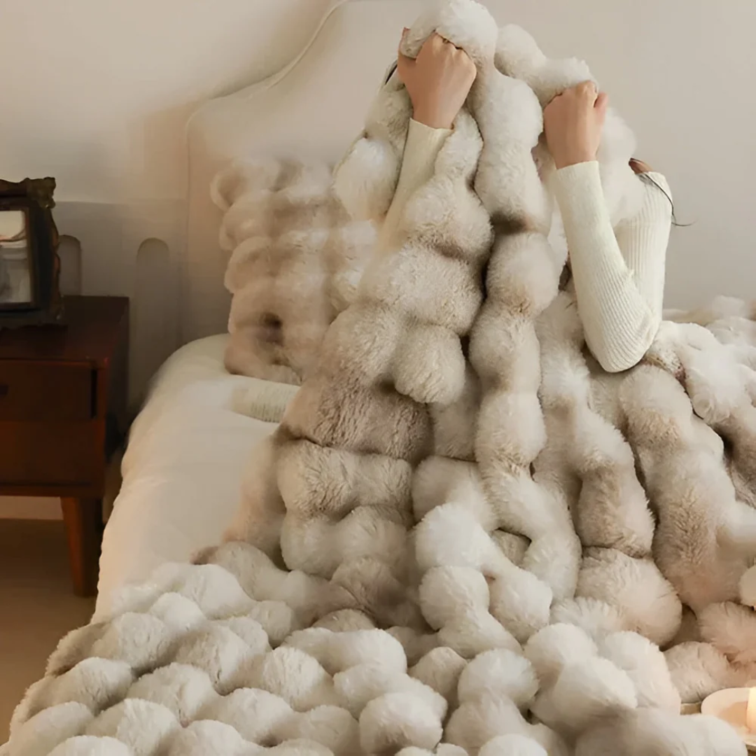 Fleece Tæppe – Blød Polyester i Moderne Design til Hjemmet eller På Farten