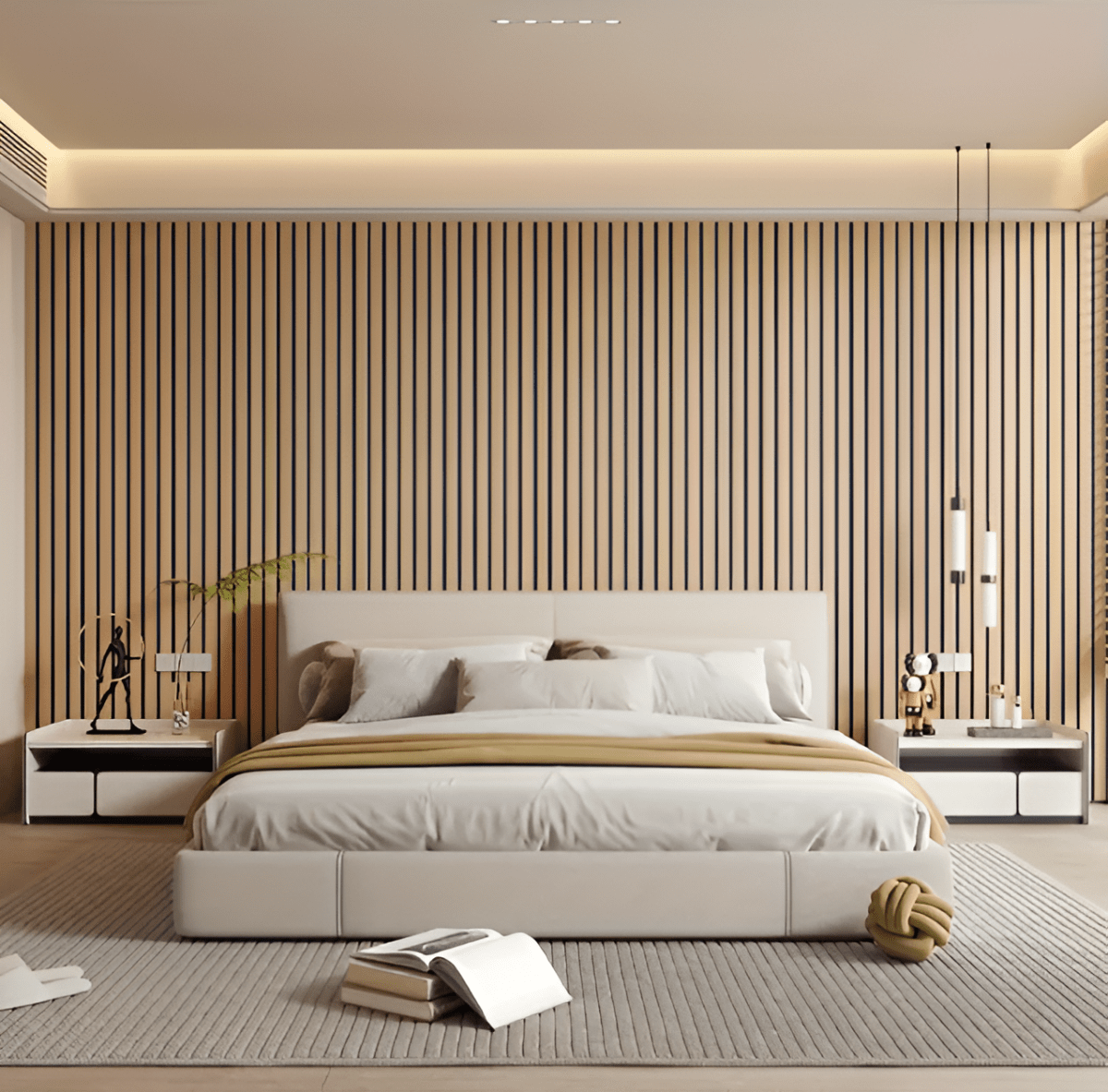 3D-wandpaneel – houtlook, zelfklevend ontwerp voor de slaapkamer of woonkamer