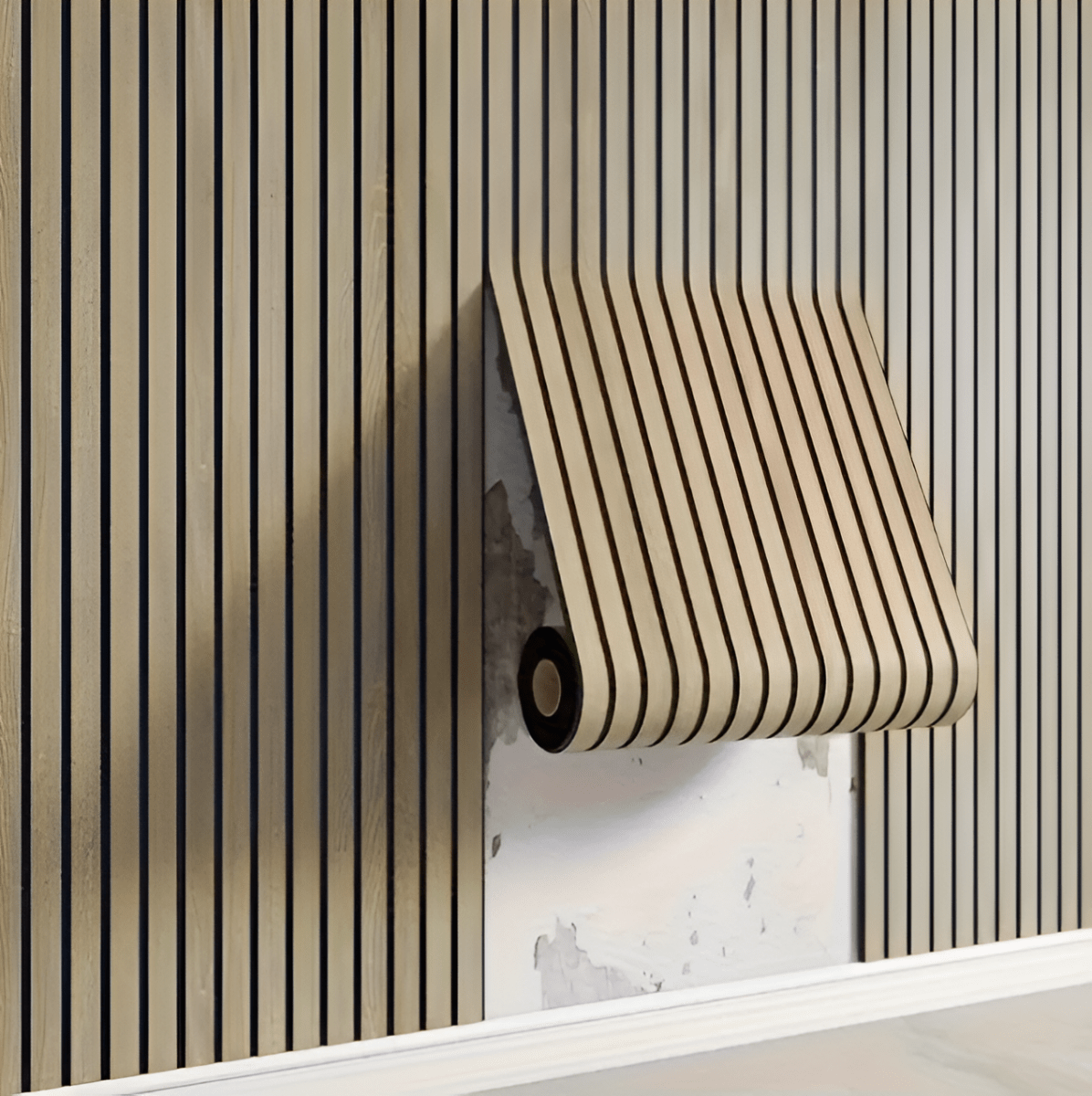 3D-wandpaneel – houtlook, zelfklevend ontwerp voor de slaapkamer of woonkamer