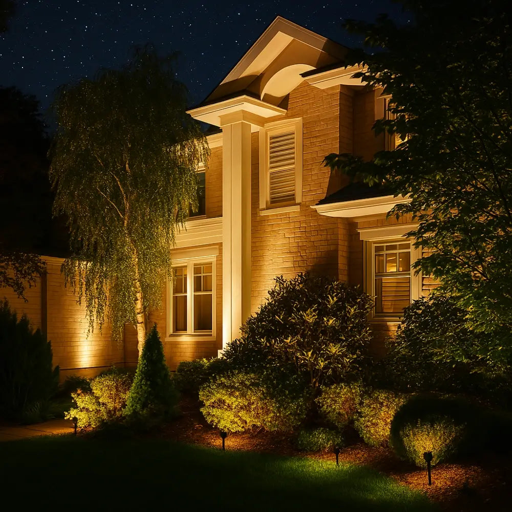 Solar-Powered Garden Spotlights – Multicolor, Adjustable Design for Garden, Patio, or Driveway