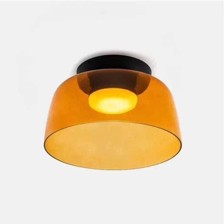 Skandinavisk Glas Loftlampe – Moderne Design med Tre-farvet LED til Stue eller Spisestue