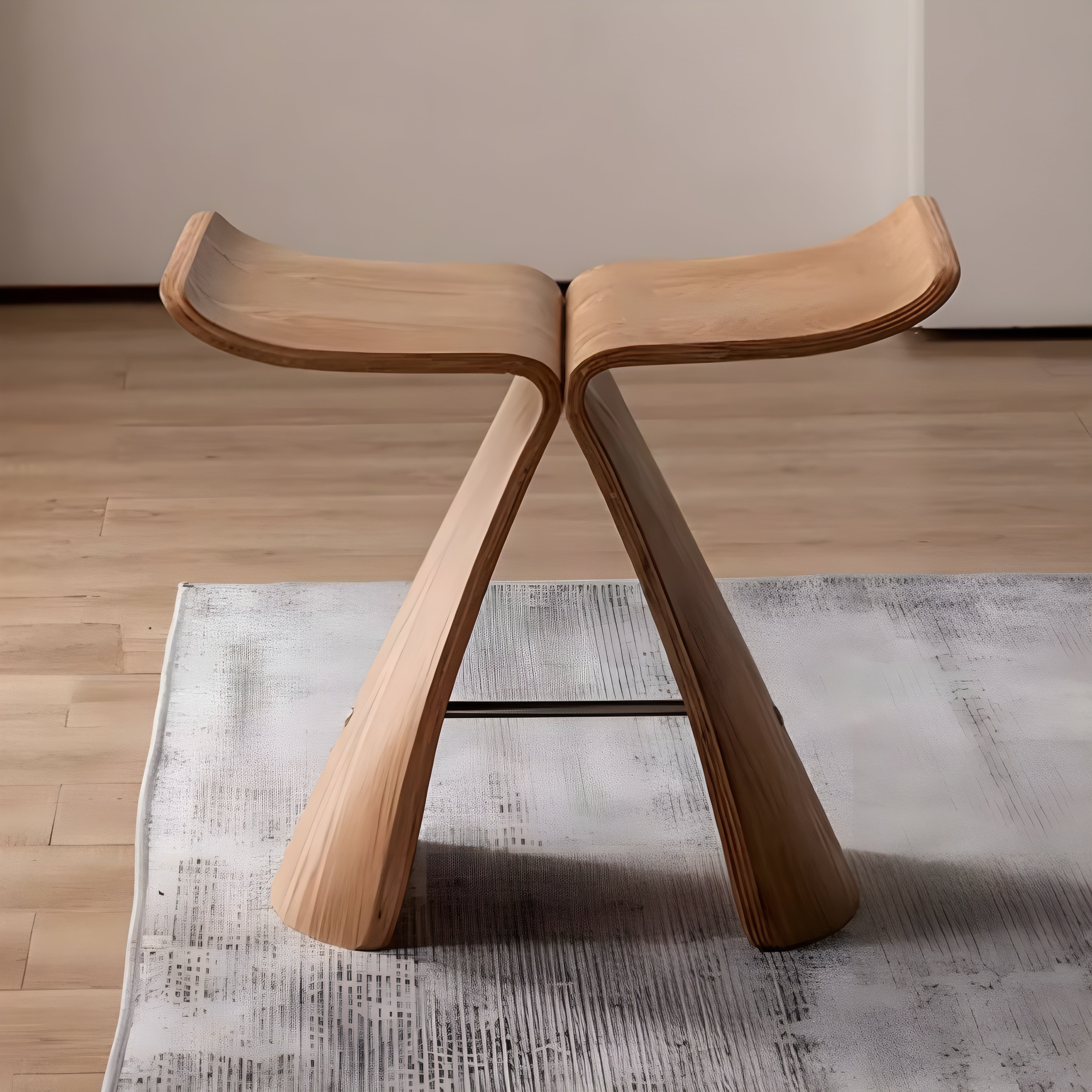 Træbænk – Naturligt Massivt Træ, Minimalistisk Design til Spisestue eller Entré