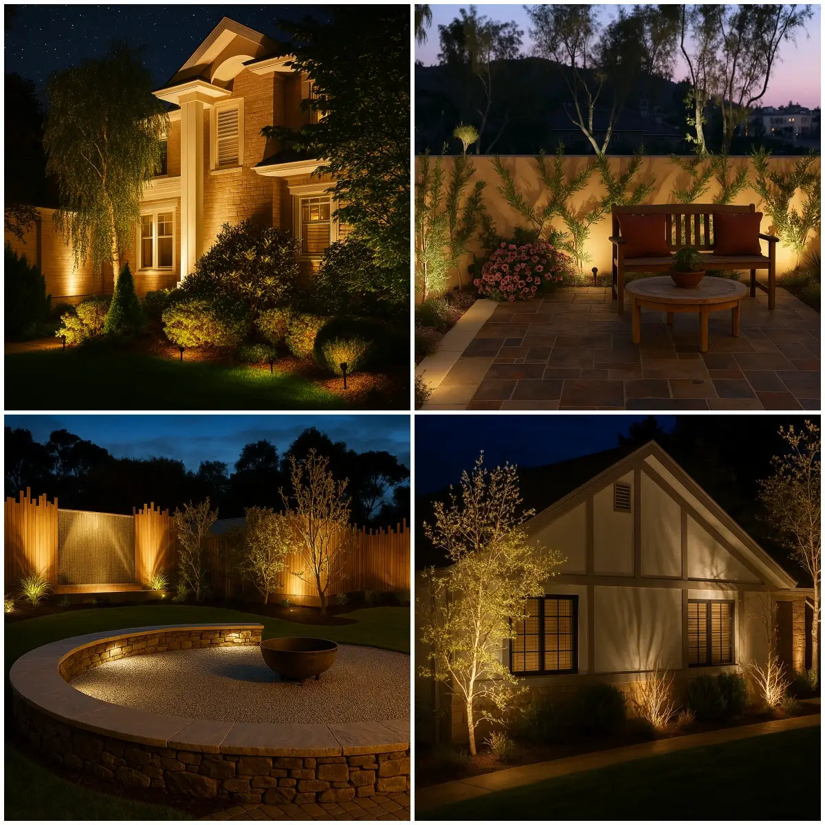 Solar-Powered Garden Spotlights – Multicolor, Adjustable Design for Garden, Patio, or Driveway
