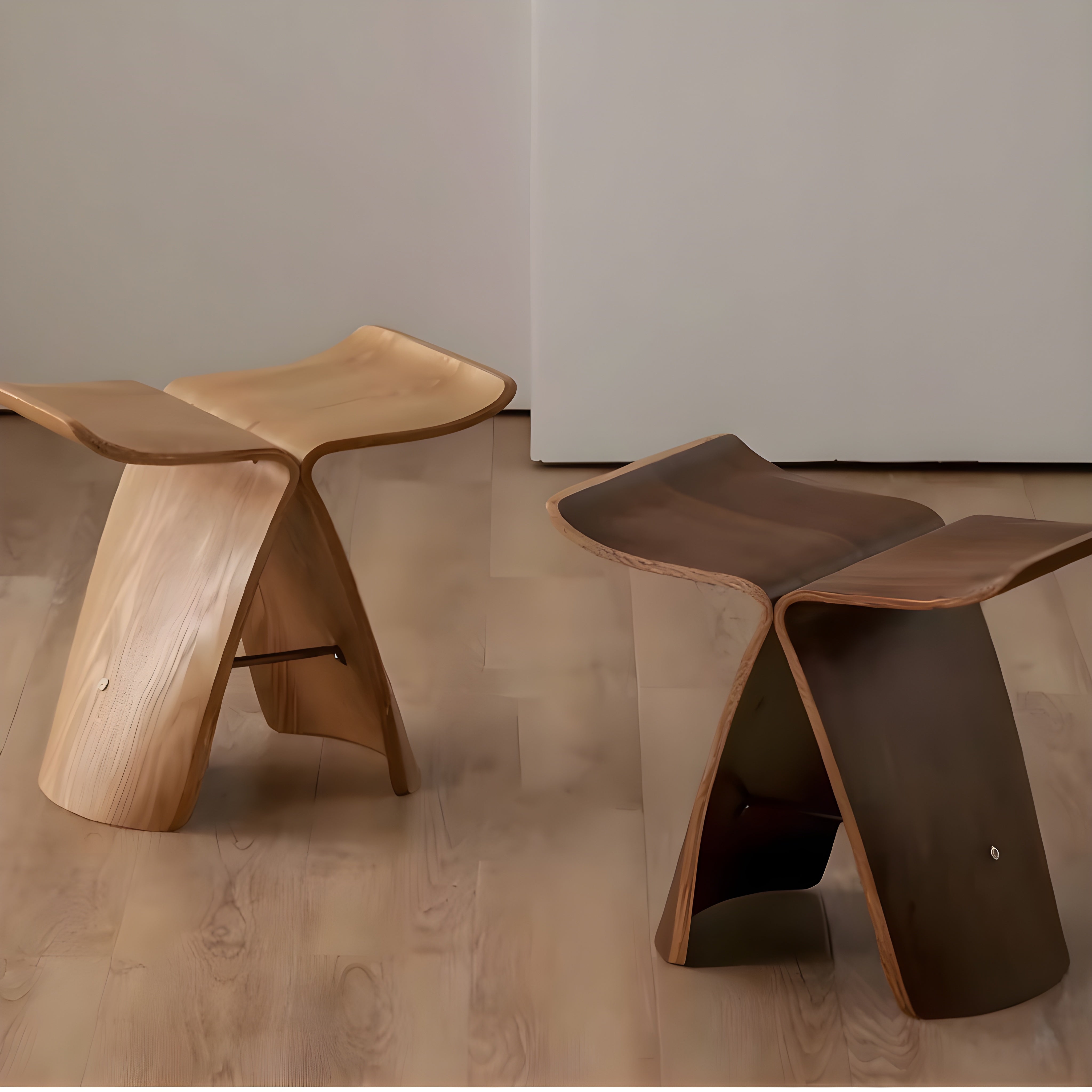 Træbænk – Naturligt Massivt Træ, Minimalistisk Design til Spisestue eller Entré