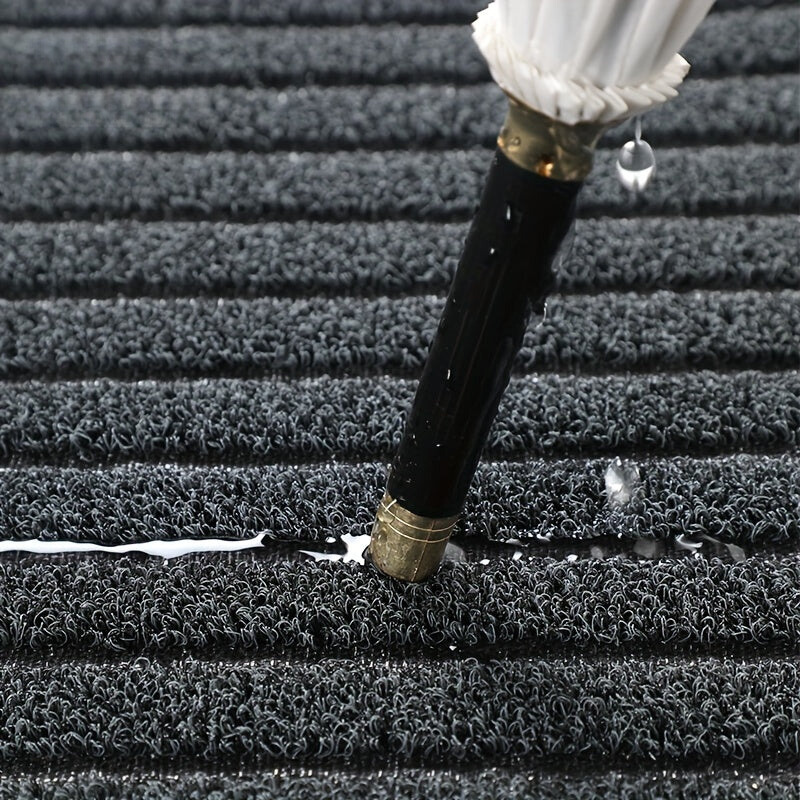 Vejrbestandig Dørmåtte – Sort, Heavy-Duty Materiale til Indgangsdør eller Terrasse