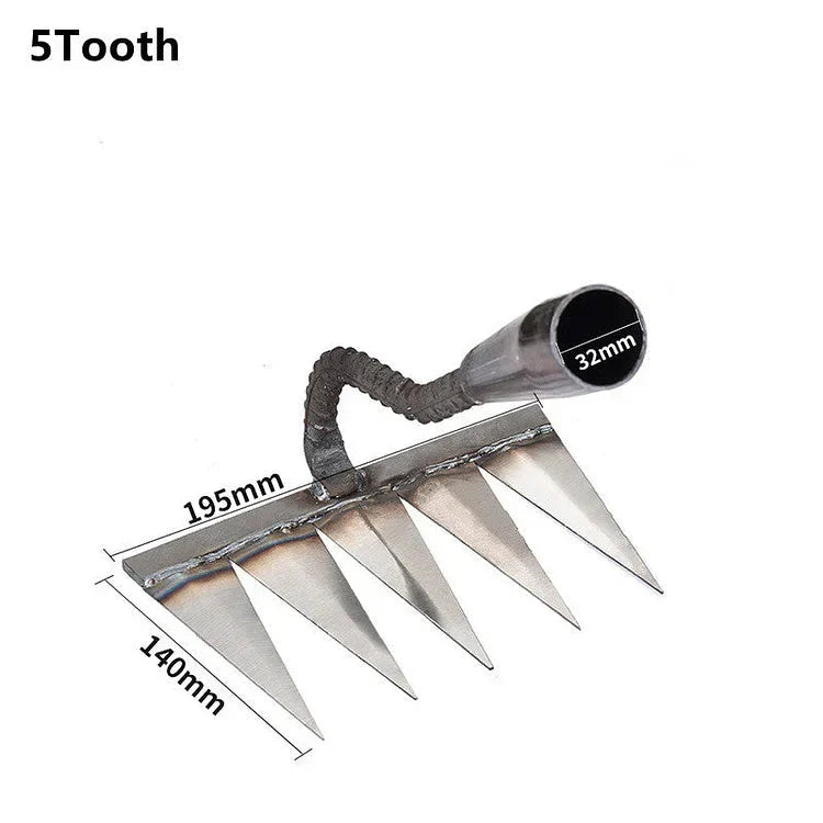 Ukrudtsfjerner – Rustfrit stål, ergonomisk håndtag til effektiv havepleje og jordbearbejdning