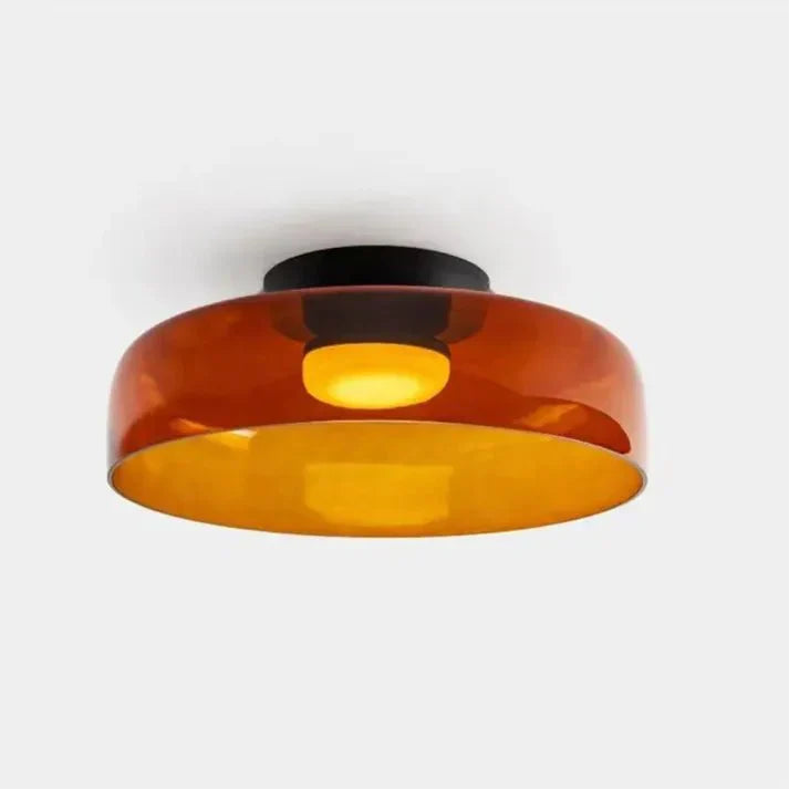 Skandinavisk Glas Loftlampe – Moderne Design med Tre-farvet LED til Stue eller Spisestue