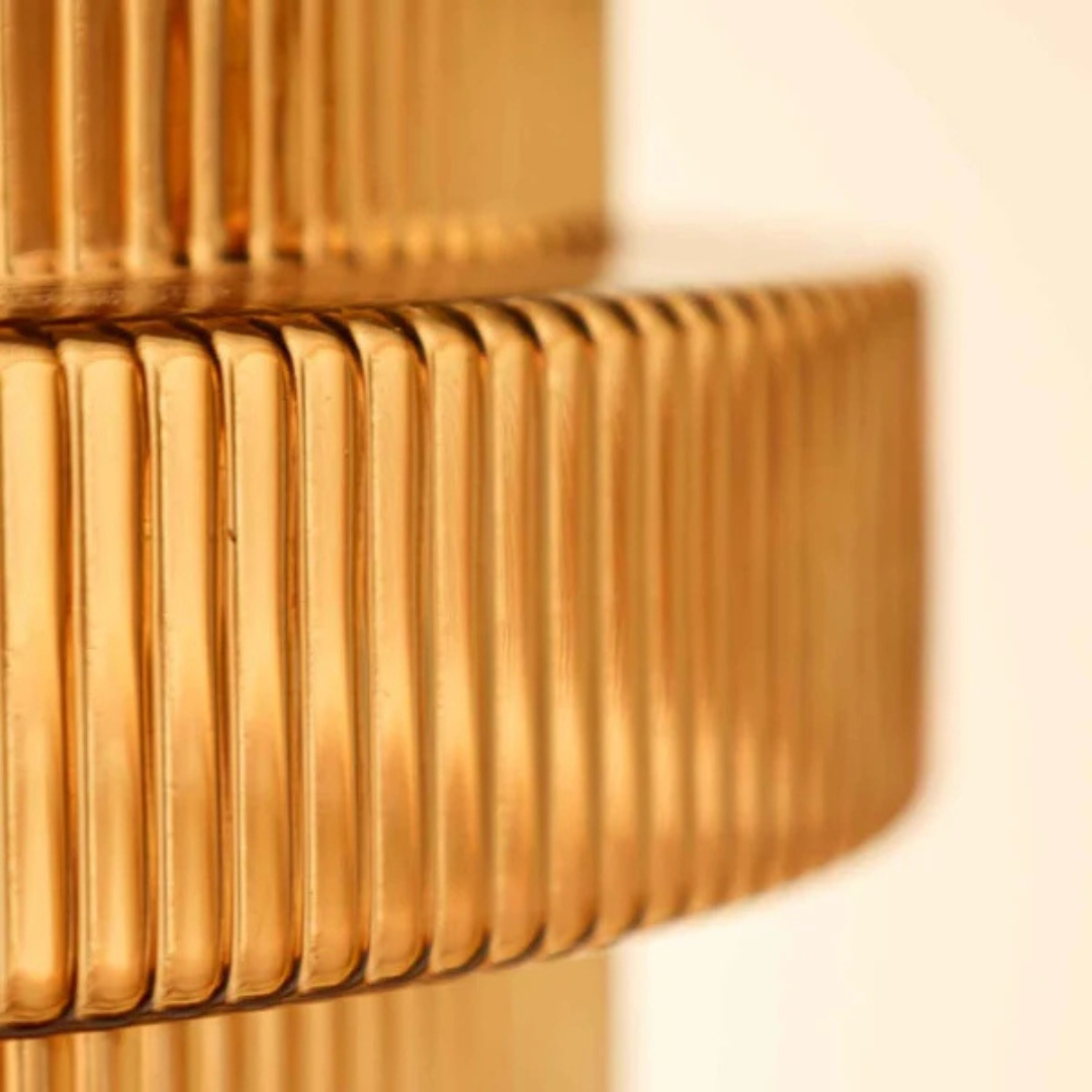 Retro Hængelampe – Glas og Messing, Moderne Design til Stue eller Spisestue