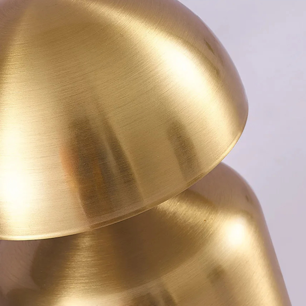 Genopladelig Bordlampe – Retro Svampeform, Metal Finish til Soveværelse eller Stue