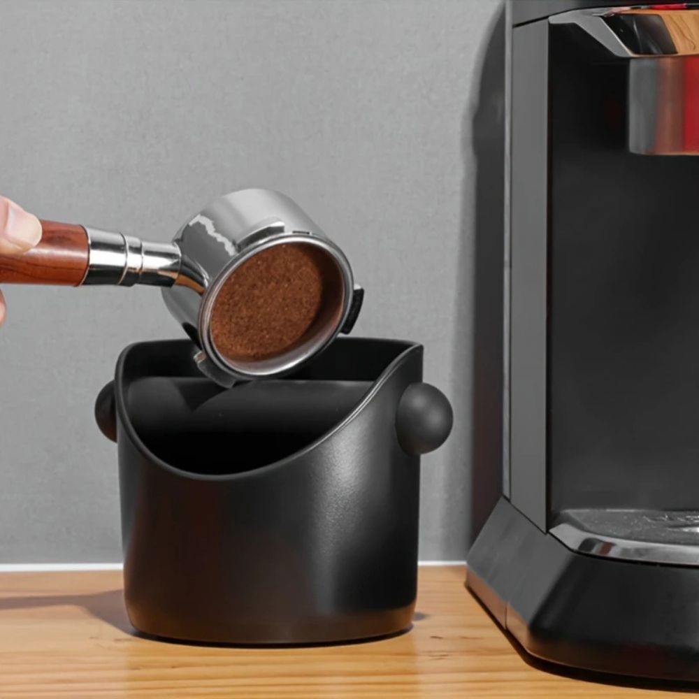 Kaffe Knock Box – Sort ABS, Moderne Design til Hjemmebarista eller Café Dekoration