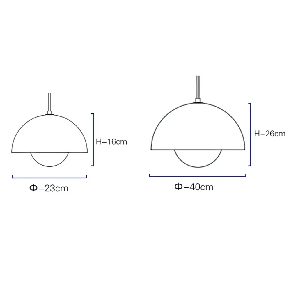Hængelampe – Mat Sort, Skandinavisk Design til Spisebord eller Stue