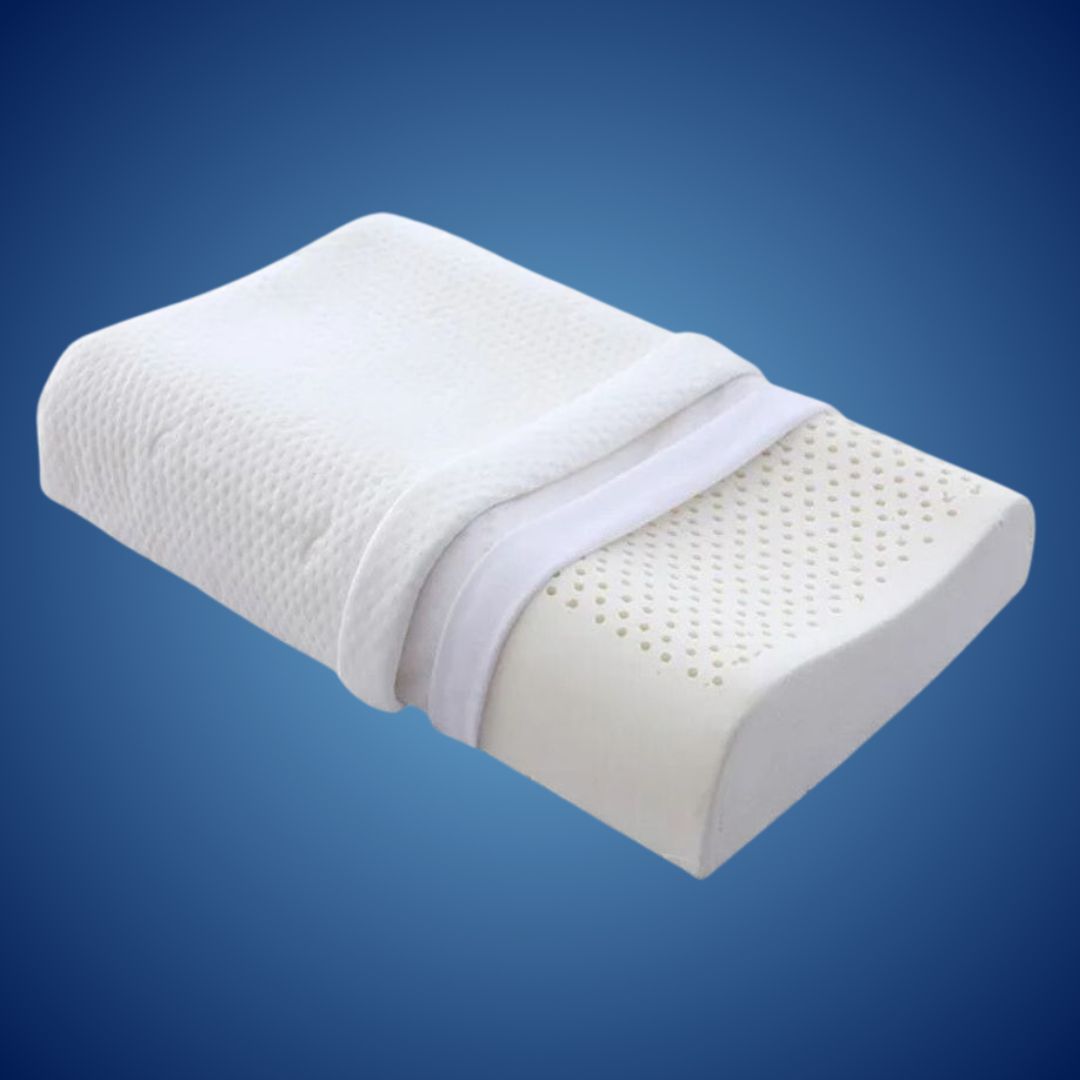 Ortopædisk Pude – 100% Naturlig Gummi, Støtte til Nakke og Hoved til Alle Sovepositioner