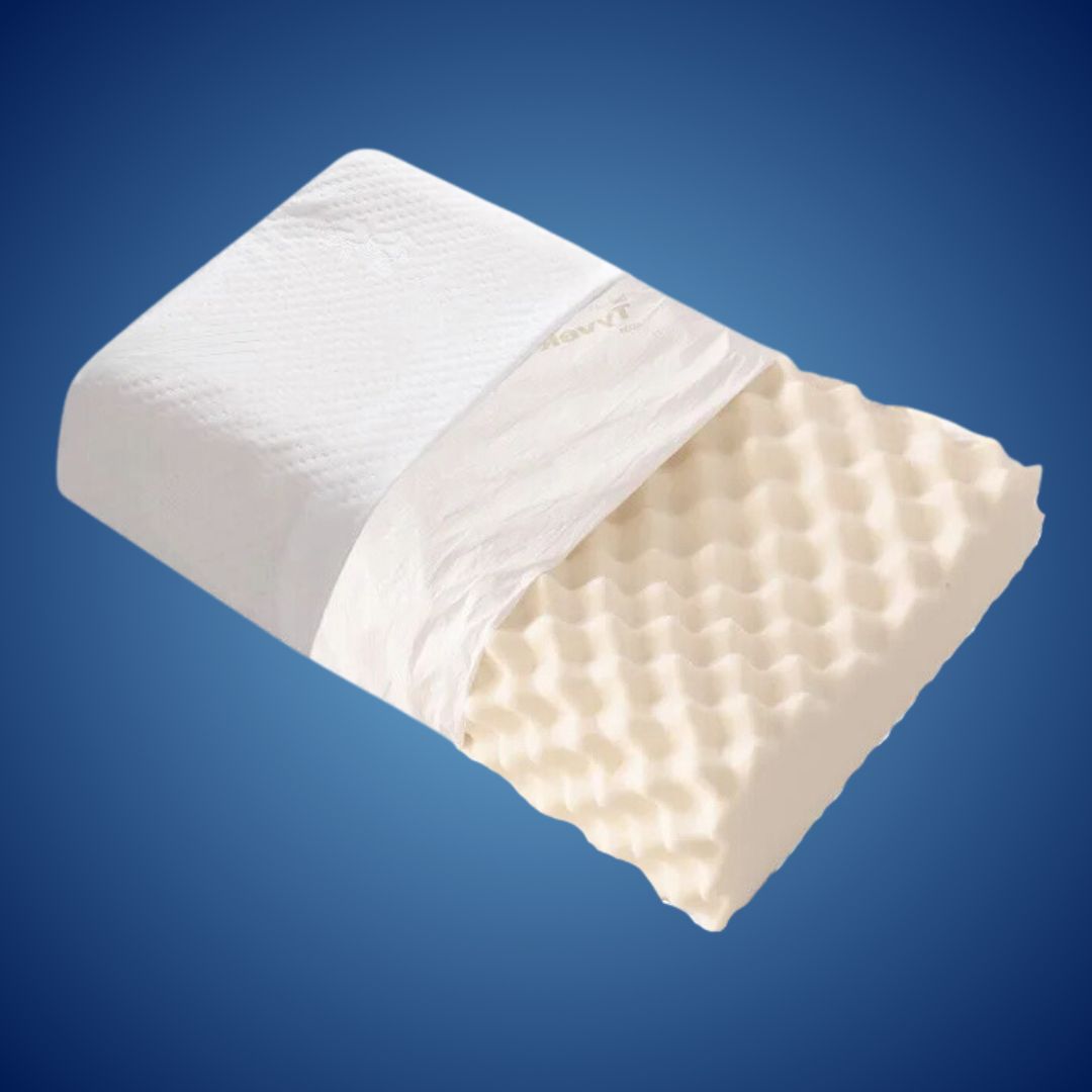 Ortopædisk Pude – 100% Naturlig Gummi, Støtte til Nakke og Hoved til Alle Sovepositioner