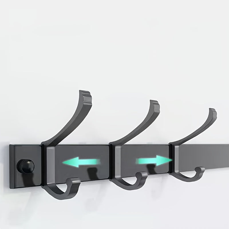 Vægmonteret Tøjstativ – Sort Metal, Minimalistisk Design til Entre, Soveværelse eller Badeværelse