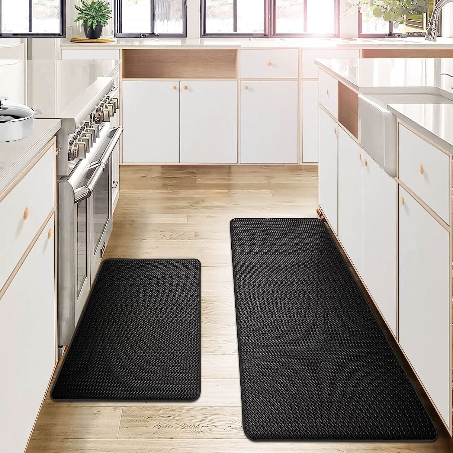 Ergonomisk køkkenmåtte – Mørkegrijs, vandafvisende design til køkken eller entré