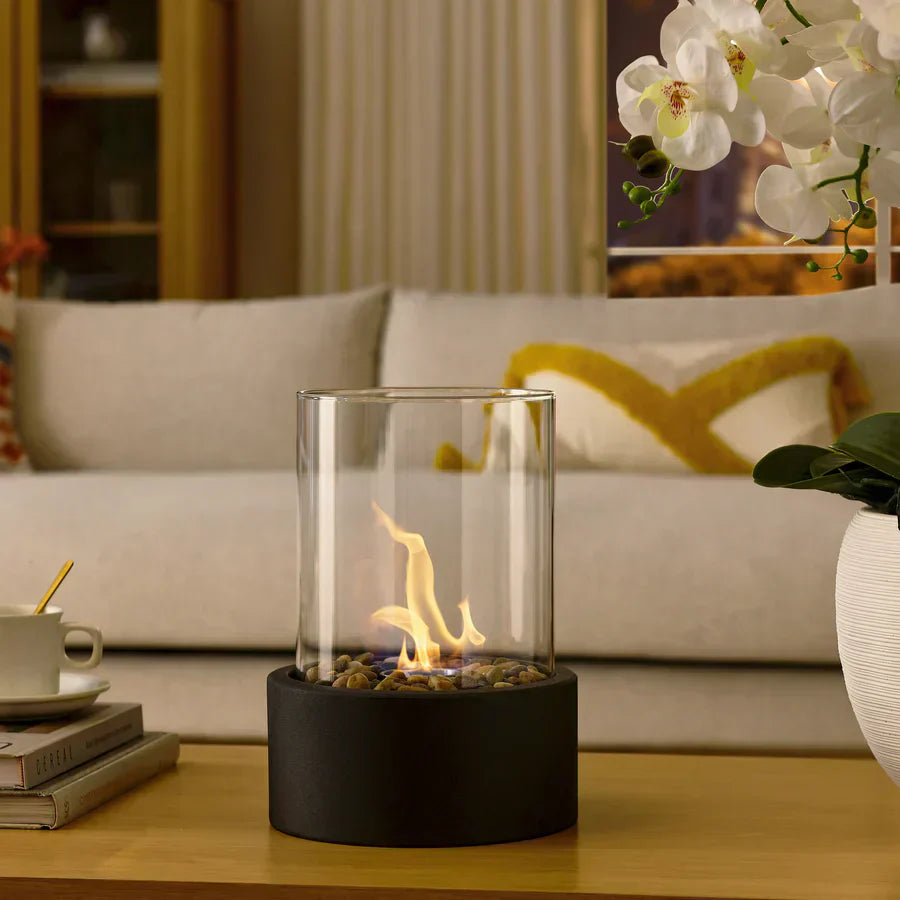 Tafelhaard – Rookvrij glas en roestvrij staal, modern design voor binnen- en buitengebruik