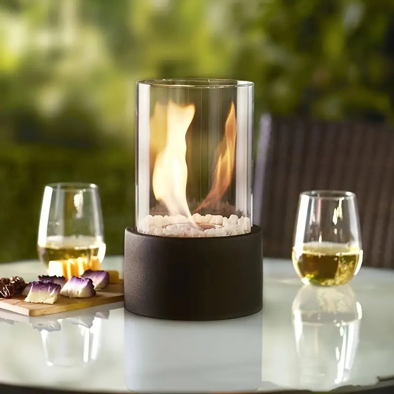 Tafelhaard – Rookvrij glas en roestvrij staal, modern design voor binnen- en buitengebruik