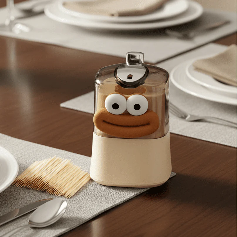 Automatische tandenstokerdispenser – Compact en creatief ontwerp voor in de keuken of aan de eettafel