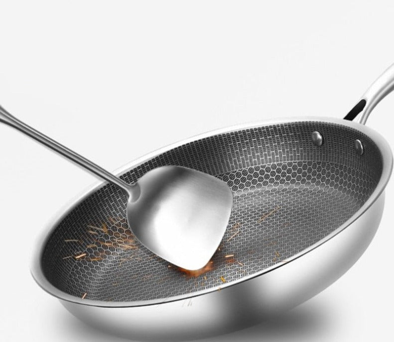 RVS Stegepande – Non-Stick, Ergonomisk Design til Nem Madlavning i Køkkenet