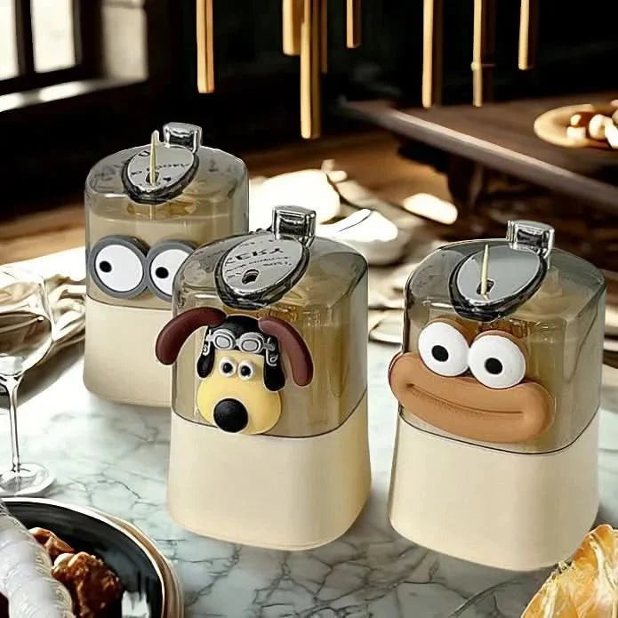 Automatisk Tandstik Dispenser – Kompakt og Kreativt Design til Køkken eller Spisebord