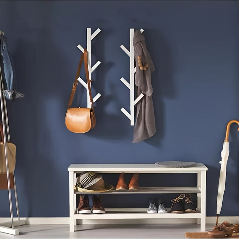 Wall-mounted Clothes Rack – Elegant Metal with Gold-colored Pipes for Bedroom or Office