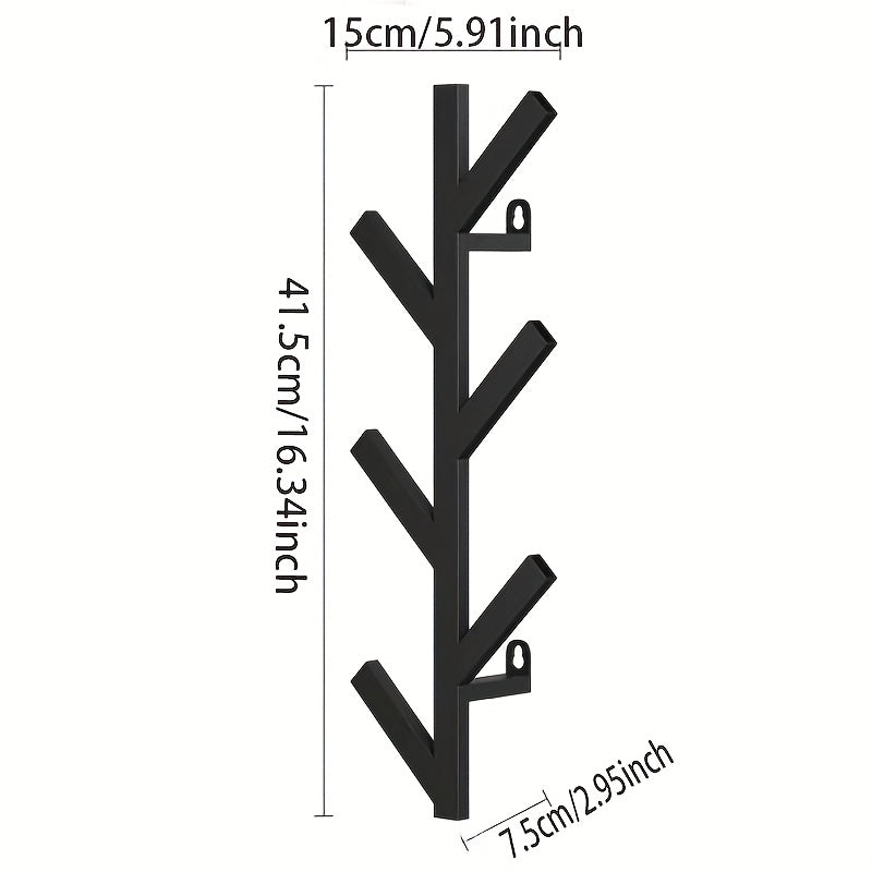 Wall-mounted Clothes Rack – Elegant Metal with Gold-colored Pipes for Bedroom or Office