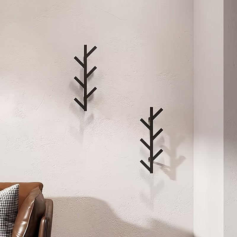 Wall-mounted Clothes Rack – Elegant Metal with Gold-colored Pipes for Bedroom or Office