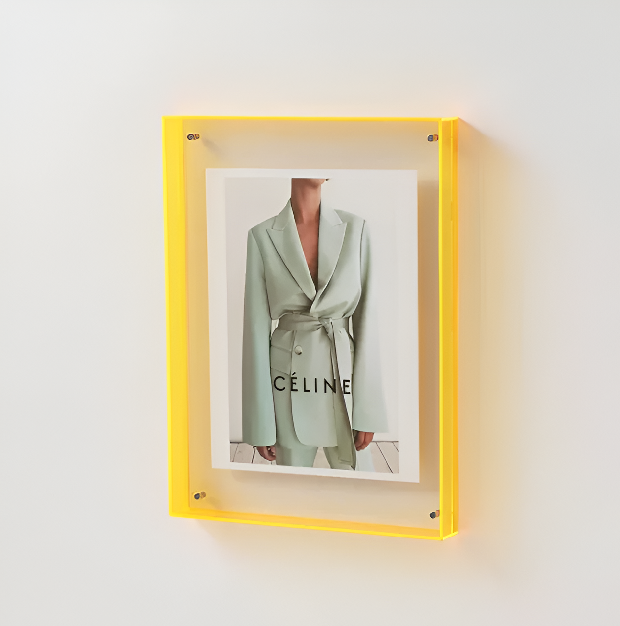 Moderne Fotoramme – Transparent Akryl, Minimalistisk Design til Kontor eller Vægsdekoration