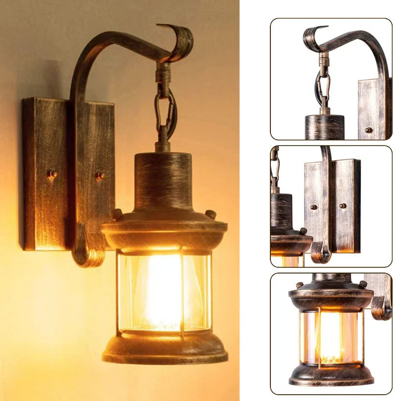 Industriel pendellampe – sort metal, robust design til værksted eller garage