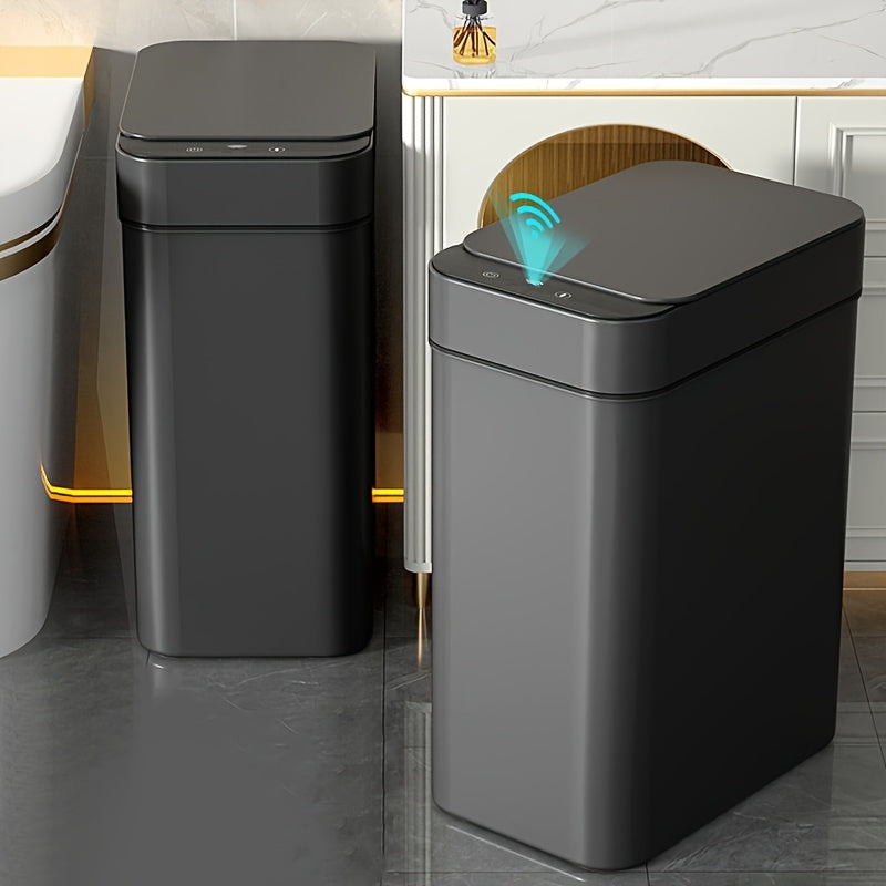 Automatische prullenbak – Zwart, met sensorbediening voor in de keuken, badkamer of op kantoor