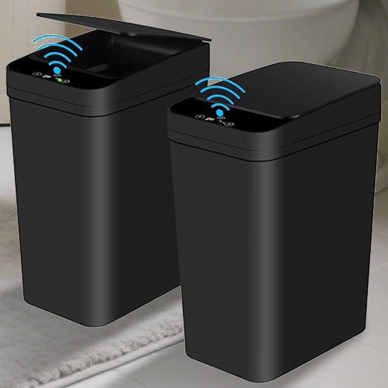 Automatische prullenbak – Zwart, met sensorbediening voor in de keuken, badkamer of op kantoor