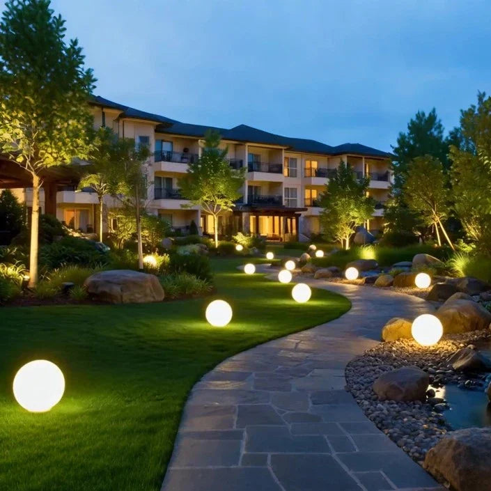 Spherical Garden Lamp – Weatherproof, 16 Colors with Remote Control for Outdoor and Indoor Decoration
