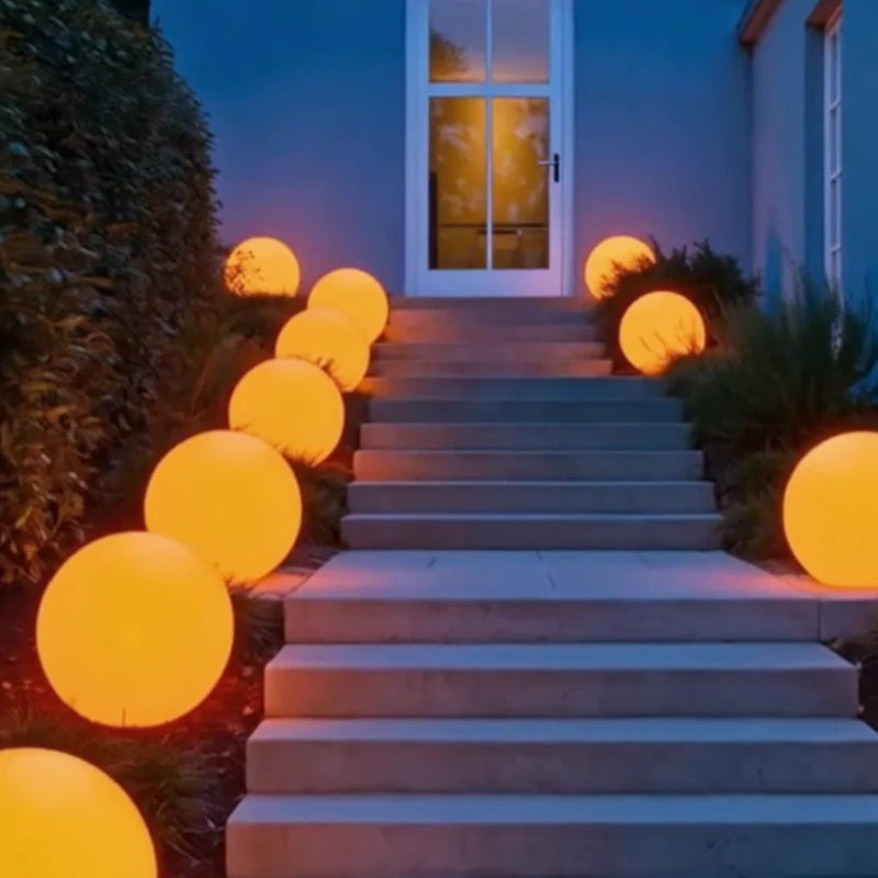 Spherical Garden Lamp – Weatherproof, 16 Colors with Remote Control for Outdoor and Indoor Decoration