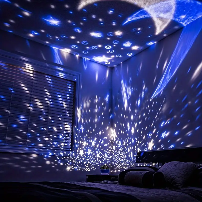 360° Galax-projector – blauw/roze, modern design voor de slaapkamer of kinderkamer