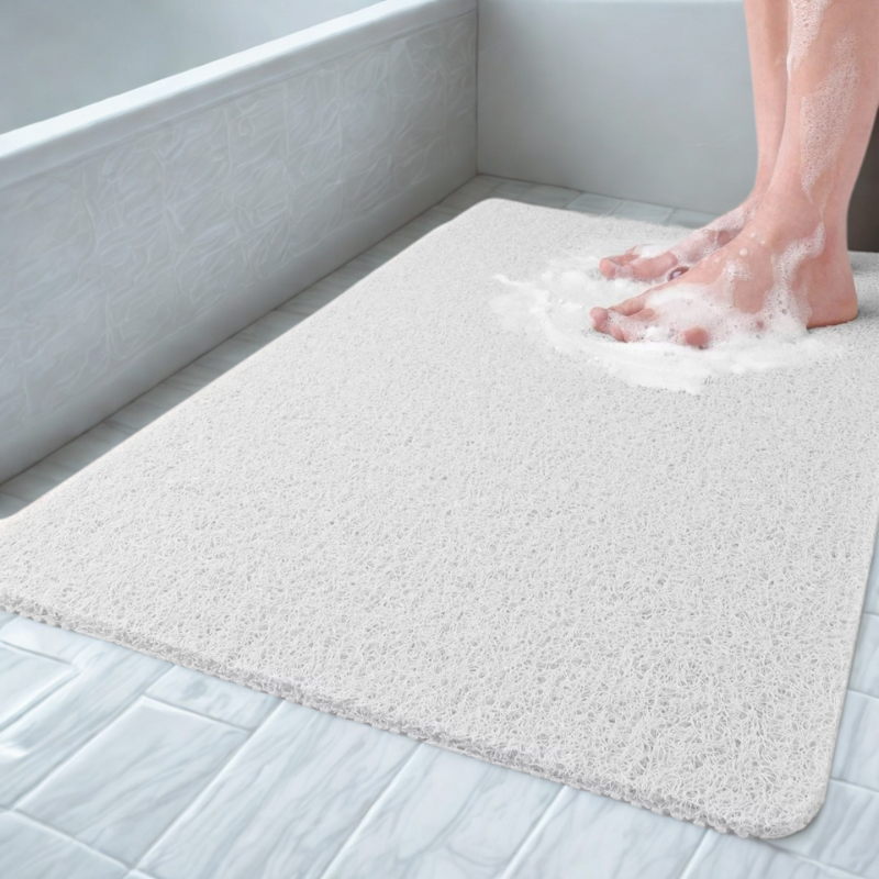 Antislip-douchematt – Grijs PVC, sneldrogend en veilig voor in de badkamer of spa