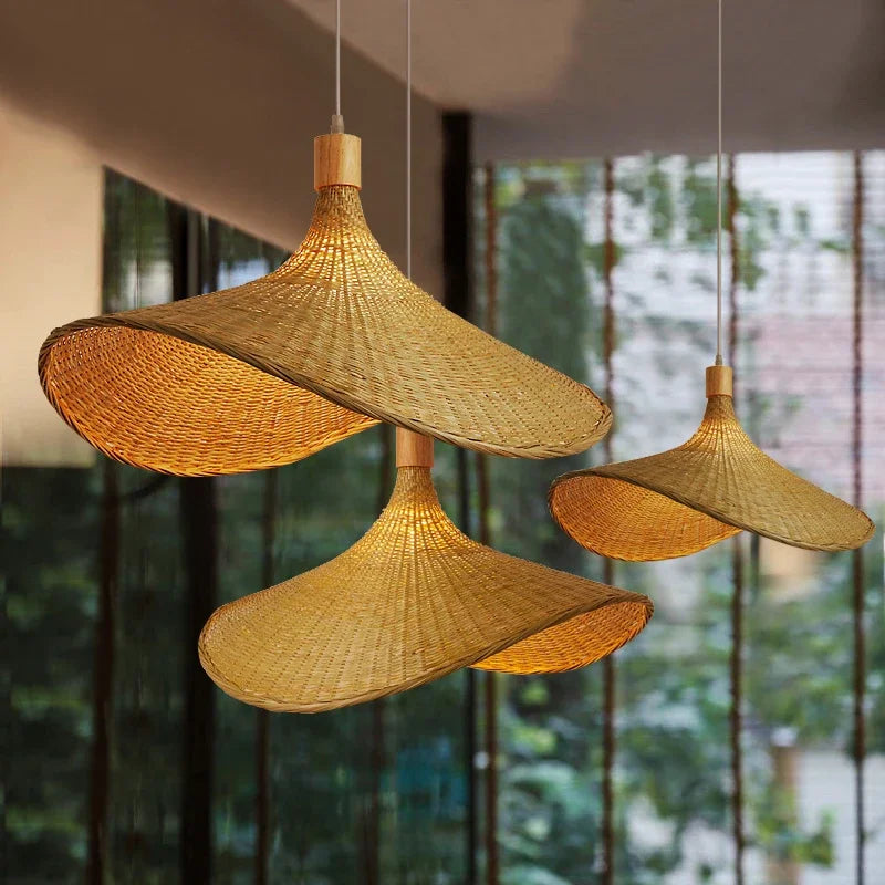 Bamboo Pendellampe – Bohemisk Design til Spisestue eller Stue