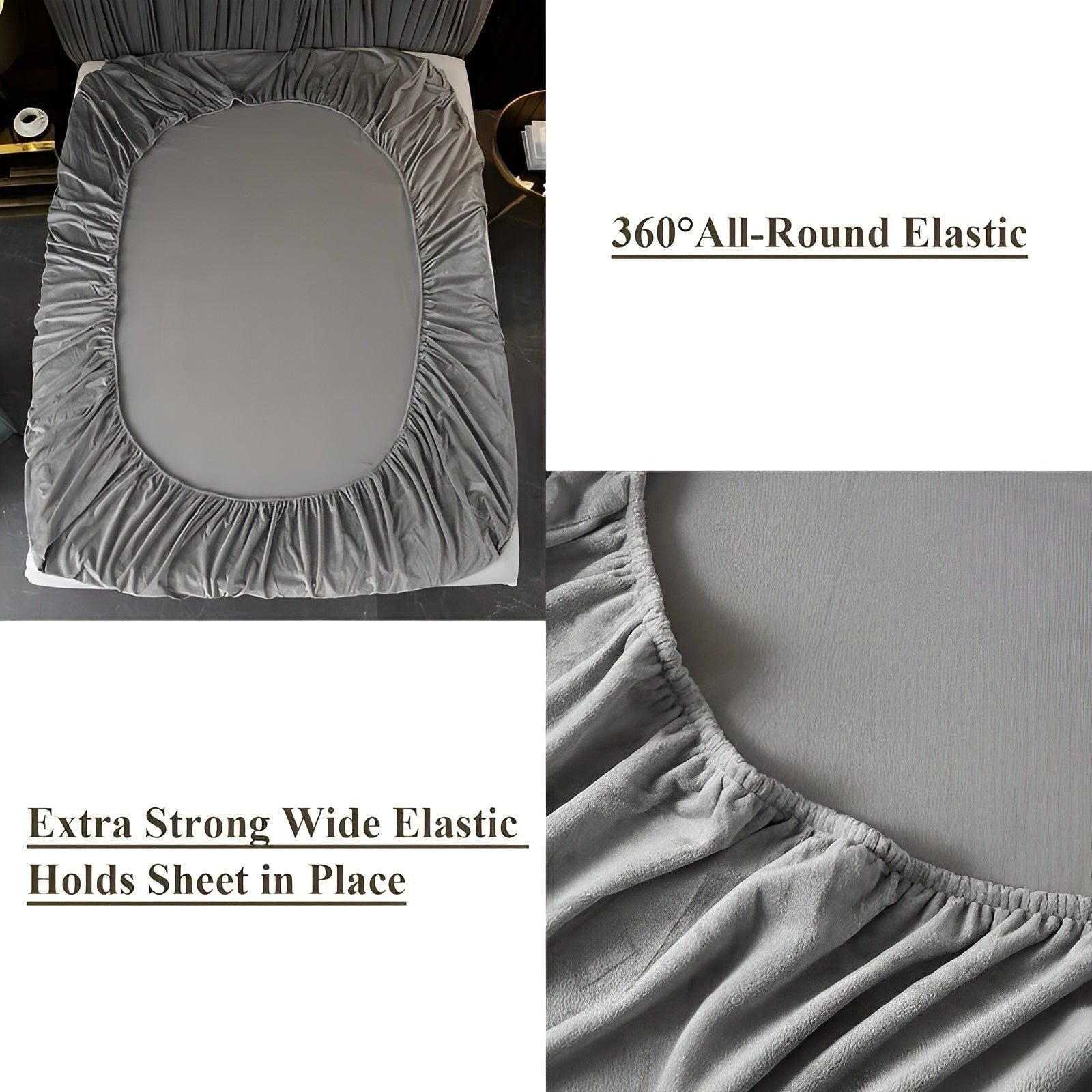 Flanellen Lagen Sæt – Mælkefløjl, Beige, Stilfuldt Design til Soveværelse eller Gæsteværelse