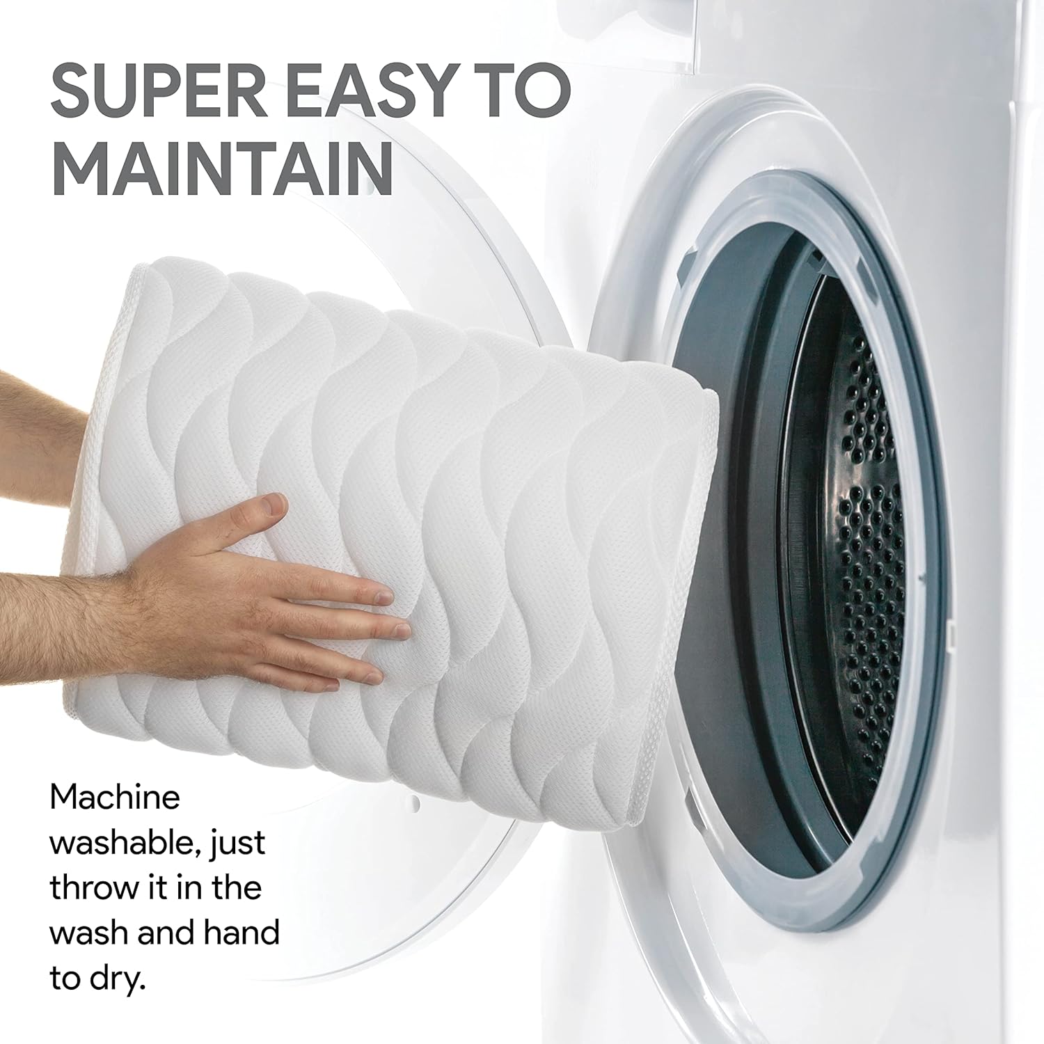 Ergonomisk Badekar Pude – Blødt Mesh, Støtte til Hoved og Nakke, Ideel til Afslapning i Badeværelset