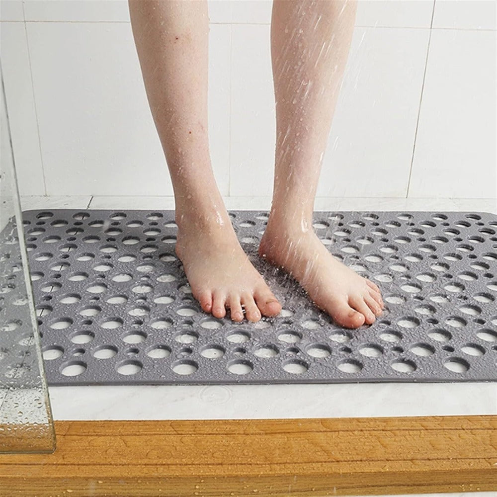 Non-slip Shower Mat – PVC, Perforated Design for Safety in Bathroom or Shower Cabin