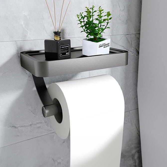 Toiletpapirholder med opbevaringsrum – rustfrit stål, minimalistisk design til badeværelse eller toilet