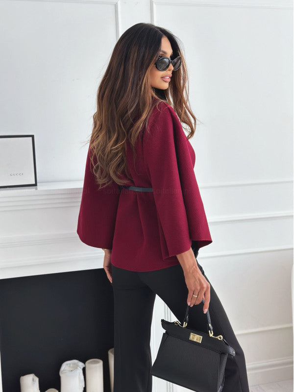 Dames Oversized Cape Top met Vleermuismouwen – Wijdvallend, Casual