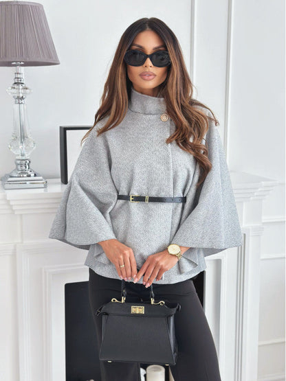 Dames Oversized Cape Top met Vleermuismouwen – Wijdvallend, Casual